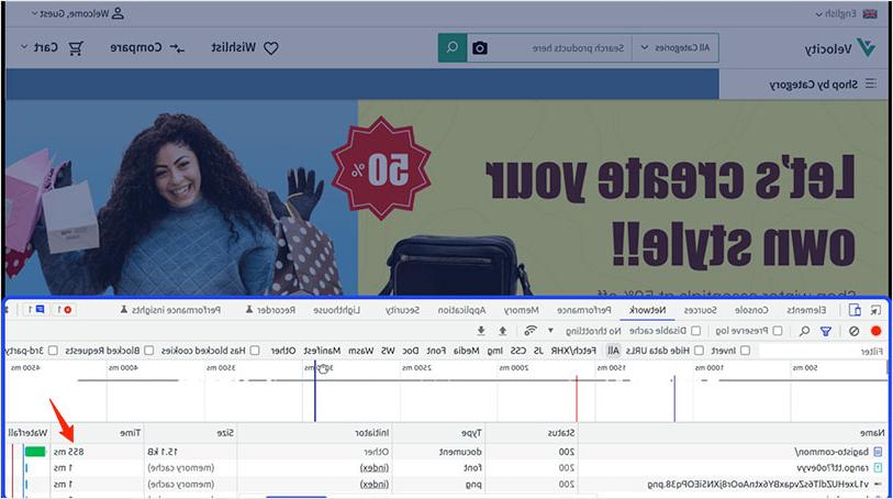 Screenshot of bagisto 2.0 before database enhancements